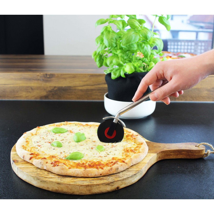 Ρόδα Για Πίτσα Βινύλιο Vinyl Pizza Cutter Μεταλλική Κουζίνα